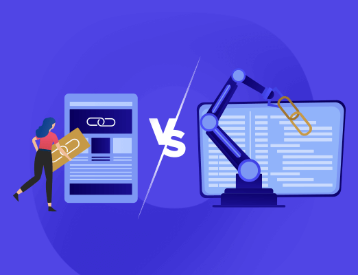 Manual link building vs. Automated link building