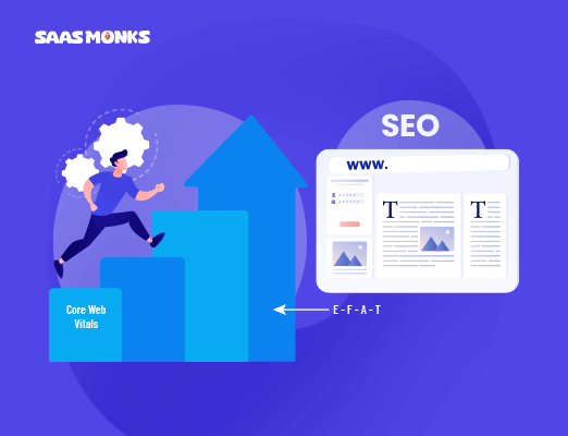 Image showing SEO with Core Web Vitals and E-E-A-T
