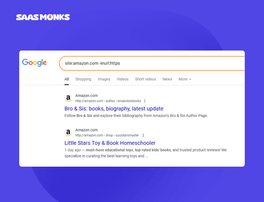 Find non-secure pages on your site using Google Search Operators