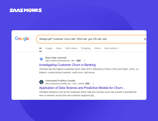 Find statistics and research to enhance your content easily using search command