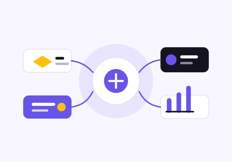 B2B SaaS marketing illustration showing coordinated growth channels