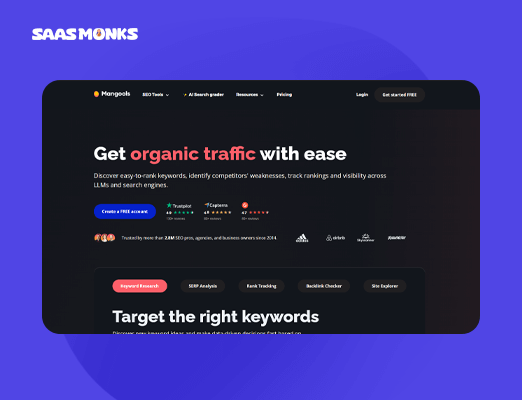 Mangools – user-friendly toolkit for keyword & backlink research