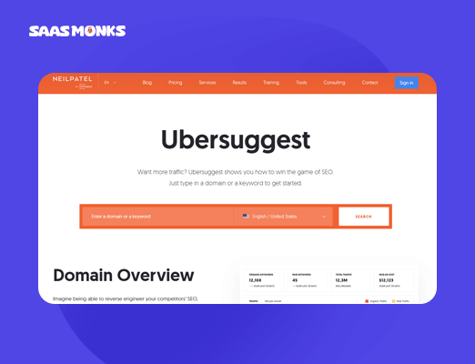 Ubersuggest – best Ahrefs alternative for beginners (freemium)
